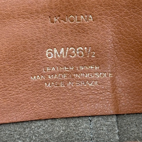 Lucky Brand Jolna Olive Green Suede Tall Western Block Heel Boots Womens 6M - Picture 8 of 9